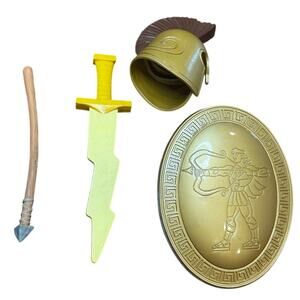 VTG Hercules Disney Heroes Deluxe Action Figure Accessories Helmet Sword Shield